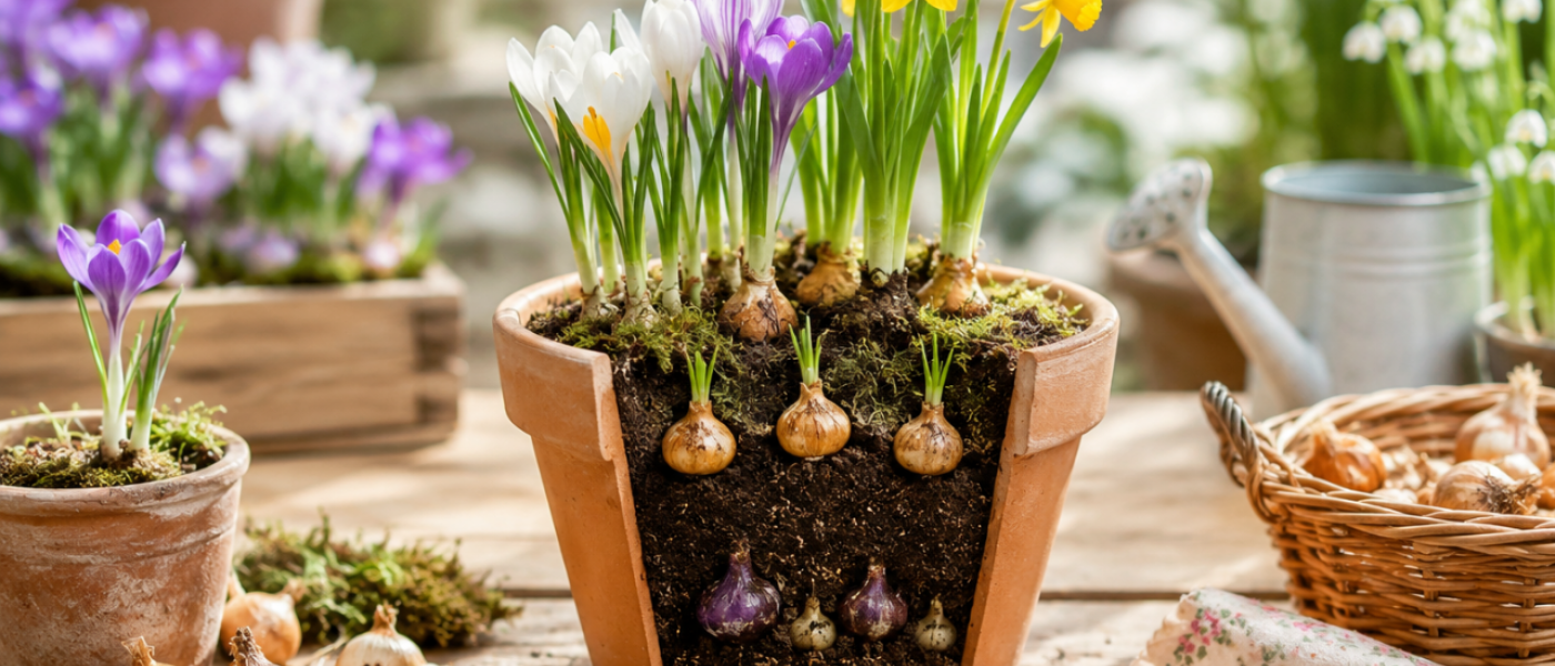 13 Uhr DIY Workshop Blumenzwiebeln schichtenweise pflanzen