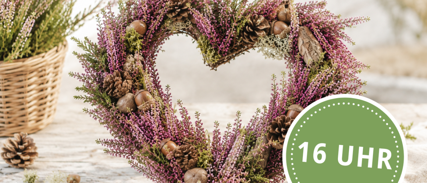 16 Uhr DIY-Workshop "Heideherz"