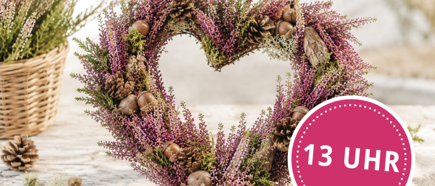 13 Uhr DIY-Workshop "Heideherz"