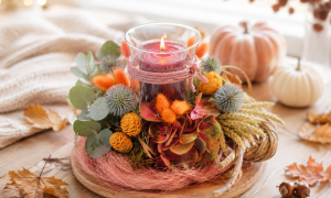 16 Uhr DIY-Workshop "Herbstliche Windlichter"
