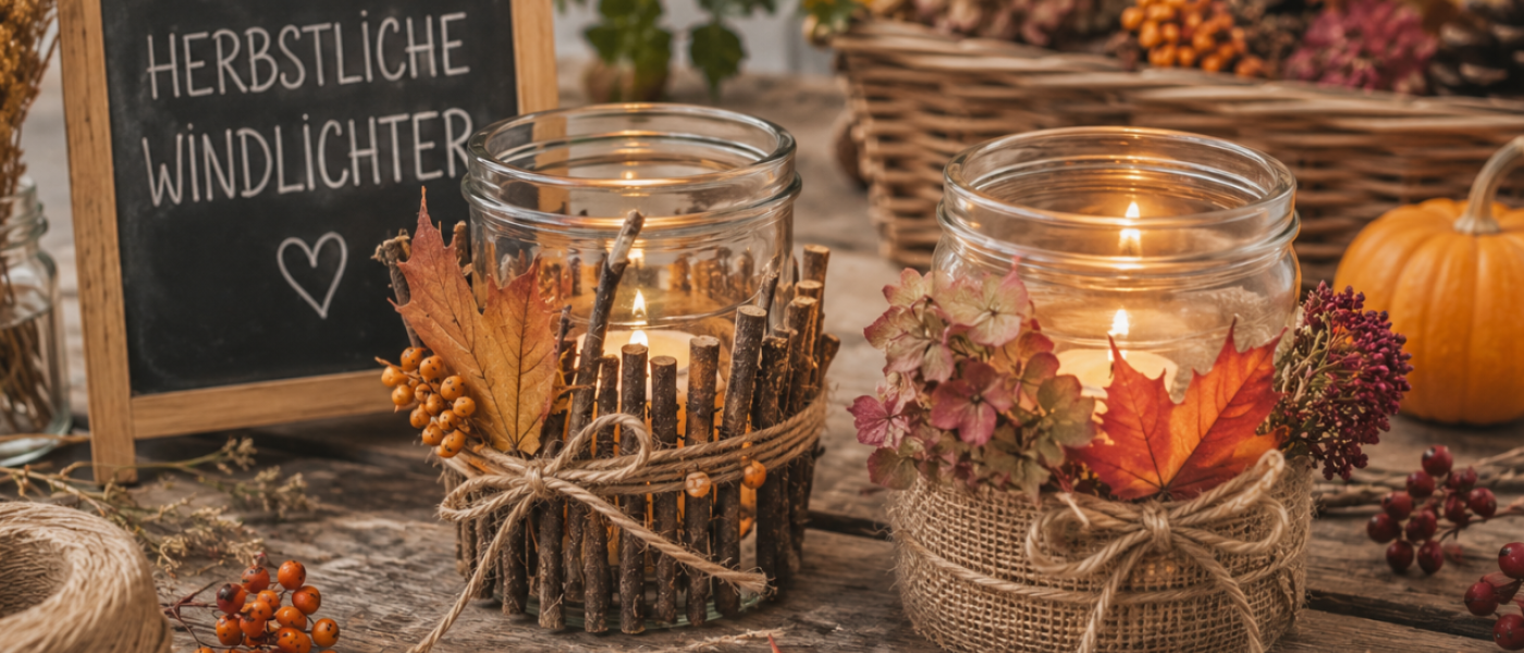 13 Uhr DIY-Workshop &bdquo;Herbstliche Windlichter&ldquo;