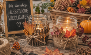 13 Uhr DIY-Workshop &bdquo;Herbstliche Windlichter&ldquo;